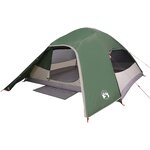 vidaXL Tente familiale à dôme 6 personnes vert imperméable