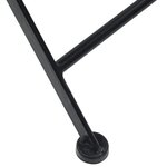 vidaXL Chaises de bistro pliables lot de 2 noir et blanc céramique