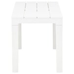 Table de jardin avec 2 bancs plastique blanc 02_0018689