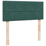 vidaXL Sommier à lattes de lit avec matelas vert foncé 120x190 cm