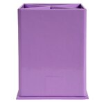 Pot À Crayons Carré 4 Compartiments Carton Aquarel - Mauve - X 8 - Exacompta