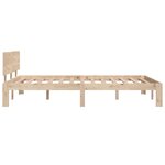 vidaXL Cadre de lit sans matelas bois de pin massif 120x200 cm