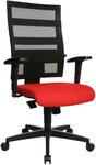 Chaise de bureau 'X-Pander', Assise et Dossiers Noir (accoudoir en option) TOPSTAR