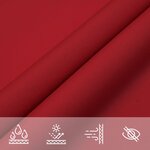 vidaXL Voile de parasol Tissu Oxford triangulaire 3 5x3 5x4 9 m Rouge