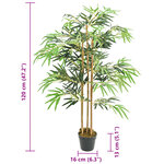 vidaXL Bambou artificiel 730 feuilles 120 cm vert