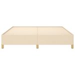 vidaXL Cadre de lit sans matelas crème 180x200 cm tissu