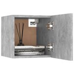 vidaXL Meuble TV mural Gris béton 30 5x30x30 cm