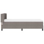 Lit à ressorts vidaXL avec matelas taupe 100x200 cm en tissu