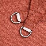 vidaXL Voile d'ombrage 160 g/m² Terre cuite 4x4 m PEHD