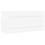 vidaXL Armoire d'évier Blanc 100x38 5x48 cm Aggloméré