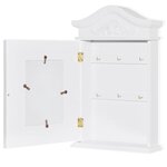vidaXL Armoire à clés avec cadre photo Blanc