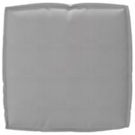 vidaXL Coussin de palette pour siège Gris 50x50x12 cm Tissu Oxford