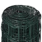 vidaXL Clôture euro Acier 25 x 1 2 m Vert