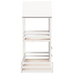 vidaXL Lit superposé sans matelas blanc 90x200 cm bois de pin massif