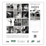 Grand Calendrier Mural 29x29 Cm - 2025 - Danse - Draeger paris