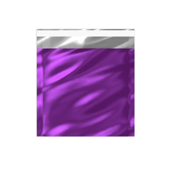 Lot de 50 sachet alu métallisé brillant violet 165 x 165
