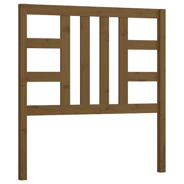 vidaXL Tête de lit Marron miel 81x4x100 cm Bois massif de pin