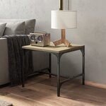 vidaXL Tables d'appoint 2 Pièces Chêne sonoma 40x40x35 cm Bois ingénierie