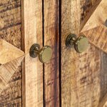 vidaXL Buffet avec 4 tiroirs 160x40x85 cm Bois massif de manguier