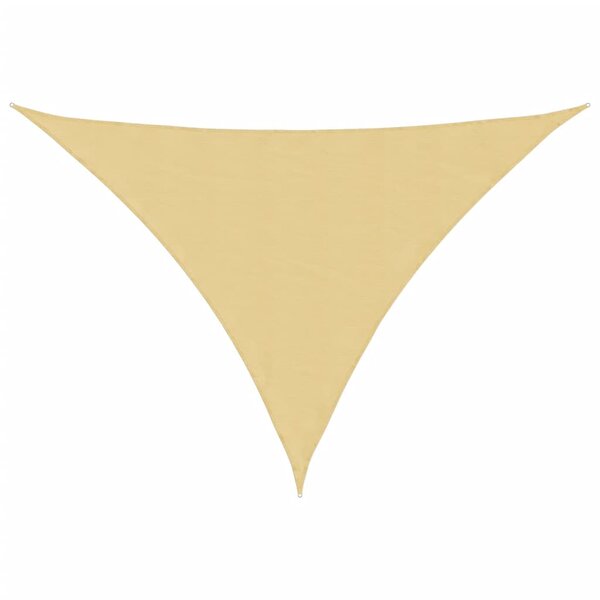 vidaXL Voile d'ombrage sable 7x5x5 m 100   polyester oxford