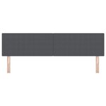 Tête de lit vidaXL Design Simple Gris Foncé 180 cm Tissu Corde