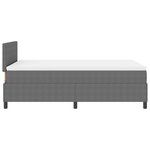 vidaXL Lit Box Spring avec Matelas Gris Clair Petit Double Tissu en Velours Côtelé
