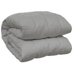 vidaXL Couverture lestée Gris 220x235 cm 11 kg Tissu