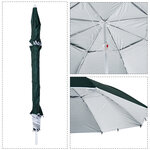 Parasol abri solaire  2 1 x 2 22H cm protection UPF 50 +  sac transport fourni vert foncé