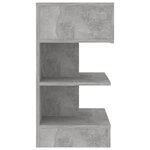 vidaXL Tables de chevet 2 Pièces Gris béton 40x35x65 cm