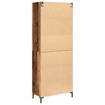 vidaXL Buffet avec Cabinet Mur en Bois Ancien en Bois Aggloméré