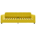 vidaXL Lit de jour avec matelas jaune 90x200 cm velours