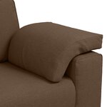 Canapé loveseat vidaXL marron 120 cm en tissu