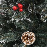 vidaXL Sapin de Noël artificiel avec support Vert 150 cm PVC