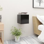 vidaXL Table de chevet Noir 30 5x30x30 cm Bois d'ingénierie