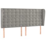 vidaXL Sommier à lattes de lit matelas et LED Gris clair 160x200 cm