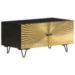 vidaXL Table basse 90x50x45 cm Bois de manguier solide