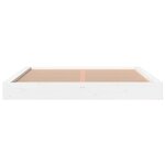 vidaXL Cadre de lit blanc 200x200 cm bois de pin massif