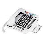 GEEMARC Téléphone fixe grosses touches sénior amplifié CL 100