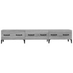 vidaXL Meuble TV Sonoma gris 150x34 5x30 cm Bois d'ingénierie
