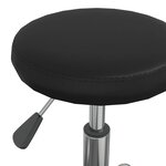 Chaise fauteuil siège pivotante de bureau informatique étude similicuir noir 02_0024158