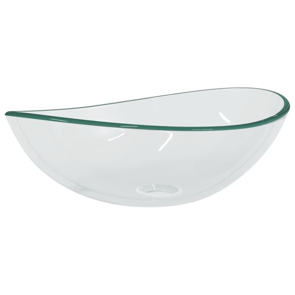 vidaXL Lavabo Verre trempé 54 5x35x15 5 cm Transparent