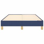 vidaXL Cadre de lit sans matelas bleu 120x200 cm tissu