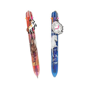 1 Stylo 6 Couleurs - Theme Cheval - Miss Mélodie Couleur aléatoire*