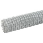 vidaXL Grillage pour volière acier galvanisé 25x0 5 m argenté