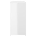 vidaXL Armoire à chaussures Blanc brillant 60x35x70 cm Aggloméré