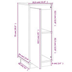 vidaXL Buffets 2 Pièces 31 5x34x75 cm Bois massif de pin