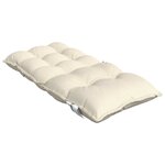 vidaXL Coussins de chaise à dossier bas lot de 6 crème tissu oxford