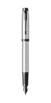 Parker im monochrome stylo plume  gris mat  plume moyenne  encre bleue  coffret cadeau