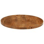 vidaXL Dessus de table Ø 50x3 8 cm rond bois de manguier massif
