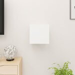 vidaXL Meuble TV mural Blanc brillant 30 5x30x30 cm